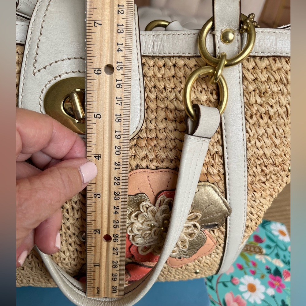 Coach Hampton Embellished Weekend Straw bag - Picture 10 of 11